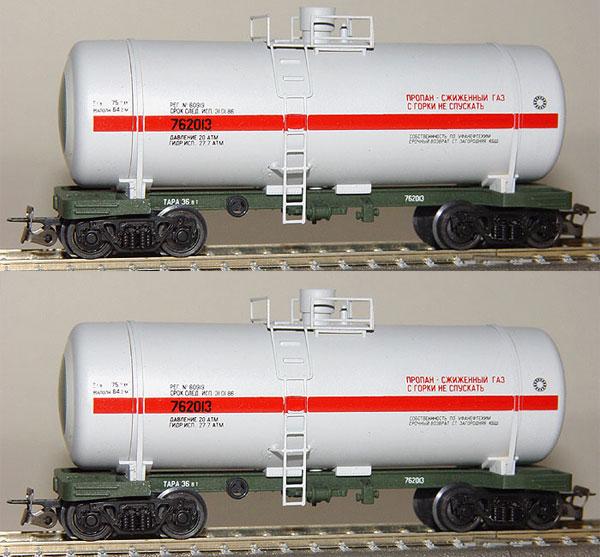 Set of 2 tank cars for pressurized gas<br /><a href='images/pictures/Peresvet/3702.jpg' target='_blank'>Full size image</a>